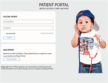 Tablet Screenshot of portal.tribecapediatrics.com